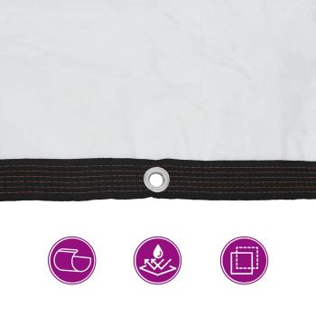 ARDEBO.de - Transparente Plane mit Ösen 1x5 m Polyethylen