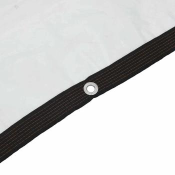 Transparente Plane mit Ösen 6x10 m Polyethylen