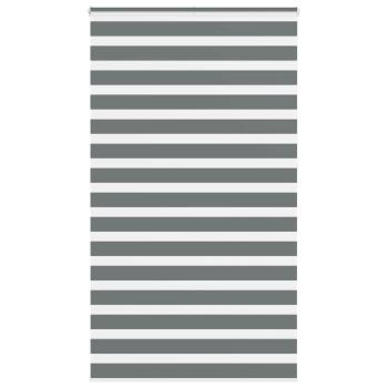 ARDEBO.de - Zebra Jalousie Dunkelgrau 130x230 cm Stoffbreite 125,9 cm