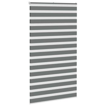 Zebra Jalousie Dunkelgrau 130x230 cm Stoffbreite 125,9 cm