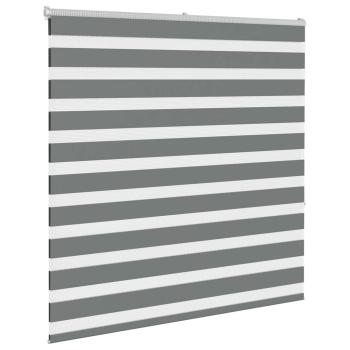 Zebra Jalousie Dunkelgrau 145x150 cm Stoffbreite 140,9 cm