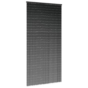 ARDEBO.de - Insekten-Türvorhang Dunkelgrau 100x220 cm Bambus