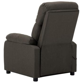 Massagesessel Elektrisch Taupe Stoff
