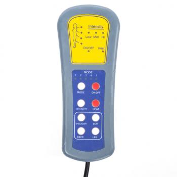 Massagesessel Elektrisch Weinrot Stoff