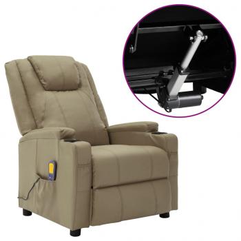 ARDEBO.de - Massagesessel Elektrisch Cappuccino-Braun Kunstleder