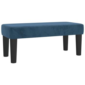 Boxspringbett mit Matratze Dunkelblau 120x190 cm Samt