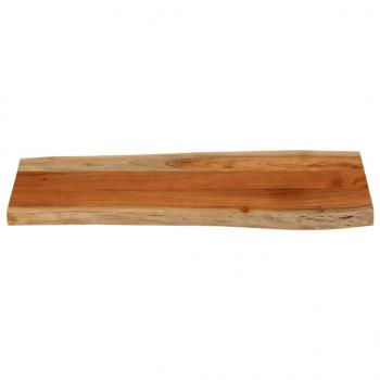 Tischplatte 100x40x3,8cm Rechteckig Massivholz Akazie Baumkante