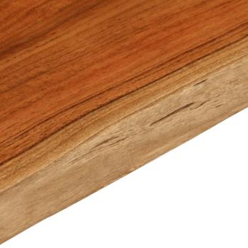 Tischplatte 100x40x3,8cm Rechteckig Massivholz Akazie Baumkante