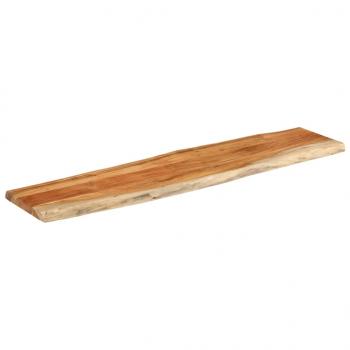 Tischplatte 180x40x3,8cm Rechteckig Massivholz Akazie Baumkante