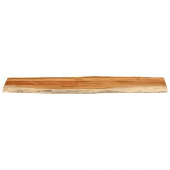 Tischplatte 180x40x3,8cm Rechteckig Massivholz Akazie Baumkante