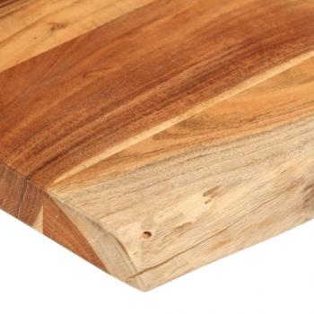 Tischplatte 180x40x3,8cm Rechteckig Massivholz Akazie Baumkante
