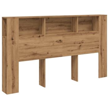 Kopfteil mit Ablagen Artisan-Eiche 180x18,5x102,5 cm