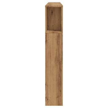 Kopfteil mit Ablagen Artisan-Eiche 180x18,5x102,5 cm