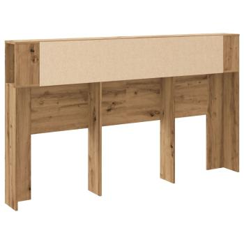 Kopfteil mit Ablagen Artisan-Eiche 180x18,5x102,5 cm