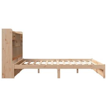 Massivholzbett mit Regal ohne Matratze 180x200 cm Kiefer