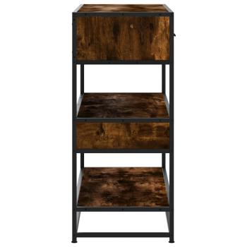 Konsolentisch Räuchereiche 90x35x80 cm Holzwerkstoff