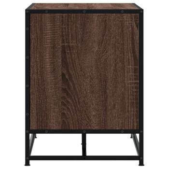 Schuhbank Braun Eichen-Optik 100x40x53,5cm Holzwerkstoff Metall