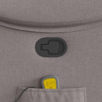 Massagesessel Taupe Stoff