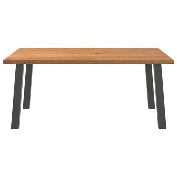 Esstisch Hellbraun 180x120x74 cm Massivholz Eiche Rechteckig