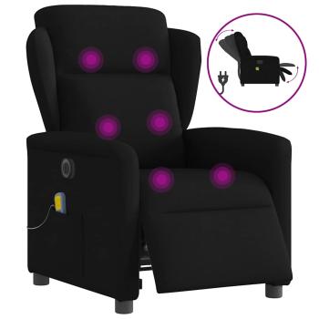 ARDEBO.de - Massagesessel Elektrisch Schwarz Stoff
