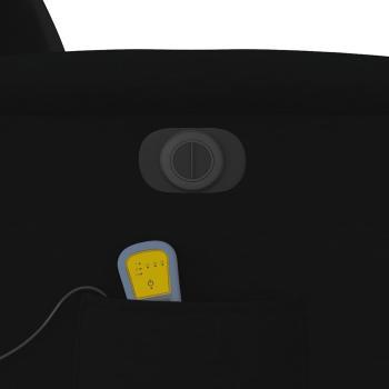 Massagesessel Elektrisch Schwarz Stoff