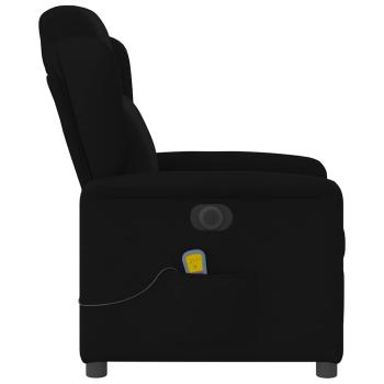 Massagesessel Elektrisch Schwarz Stoff