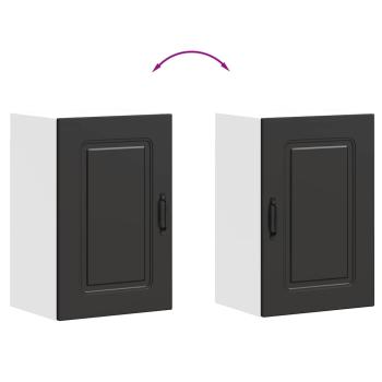 Küchen-Hängeschrank Kalmar Schwarz Holzwerkstoff