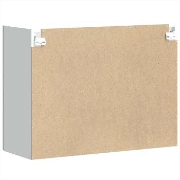 Küchen-Hängeschrank mit Glastür Kalmar Betongrau Holzwerkstoff