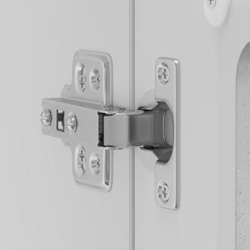 Küchen-Hängeschrank mit Glastür Kalmar Betongrau Holzwerkstoff
