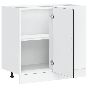 Küchenunterschrank Kalmar Schwarz Holzwerkstoff