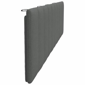 Kopfteil-Kissen Dunkelgrau 200 cm Stoff