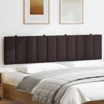 Kopfteil-Kissen Dunkelbraun 200 cm Stoff