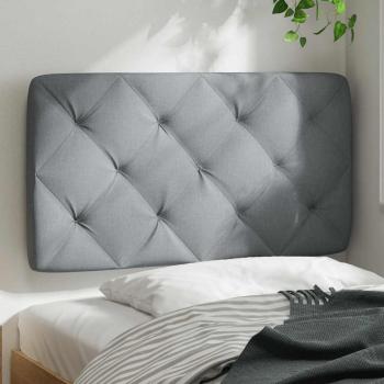 Kopfteil-Kissen Hellgrau 80 cm Stoff