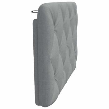 Kopfteil-Kissen Hellgrau 80 cm Stoff
