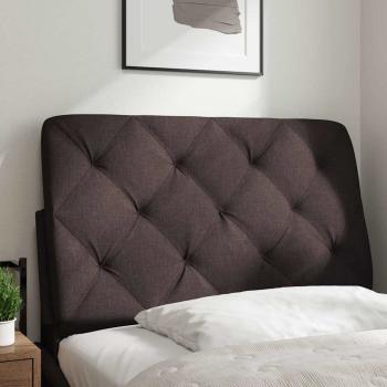 Kopfteil-Kissen Dunkelbraun 90 cm Stoff
