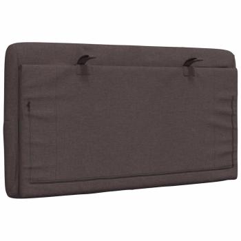 Kopfteil-Kissen Dunkelbraun 90 cm Stoff