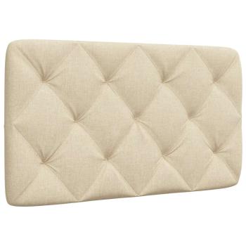 ARDEBO.de - Kopfteil-Kissen Creme 90 cm Stoff
