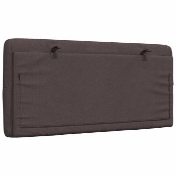 Kopfteil-Kissen Dunkelbraun 100 cm Stoff