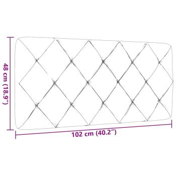 Kopfteil-Kissen Dunkelbraun 100 cm Stoff