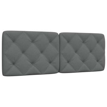 ARDEBO.de - Kopfteil-Kissen Dunkelgrau 140 cm Stoff