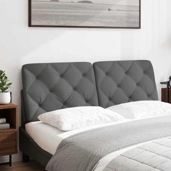 Kopfteil-Kissen Dunkelgrau 140 cm Stoff