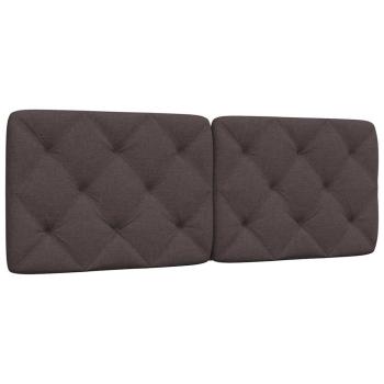ARDEBO.de - Kopfteil-Kissen Dunkelbraun 140 cm Stoff