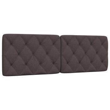 ARDEBO.de - Kopfteil-Kissen Dunkelbraun 160 cm Stoff