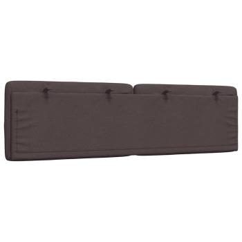 Kopfteil-Kissen Dunkelbraun 180 cm Stoff