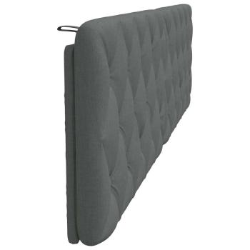 Kopfteil-Kissen Dunkelgrau 200 cm Stoff