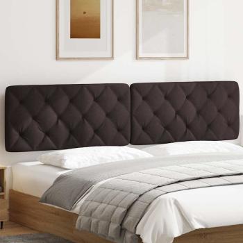 Kopfteil-Kissen Dunkelbraun 200 cm Stoff