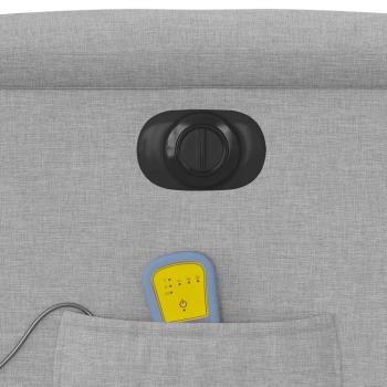 Massagesessel Elektrisch Wolkengrau Stoff