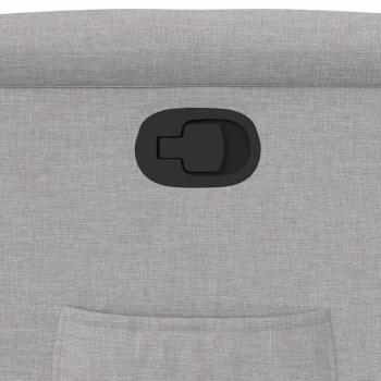 Relaxsessel mit Aufstehhilfe Wolkengrau Stoff