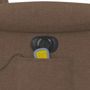 Massagesessel Elektrisch Braun Stoff