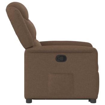ARDEBO.de - Relaxsessel mit Aufstehhilfe Braun Stoff